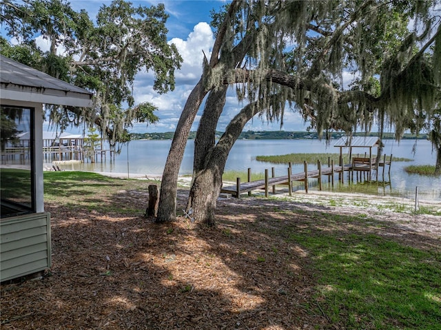 914 Mangham Rd, Babson Park, FL 33827 - view of yard featuring a water view and a boat dock