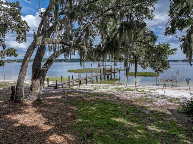 914 Mangham Rd, Babson Park, FL 33827 - view of yard featuring a water view and a boat dock