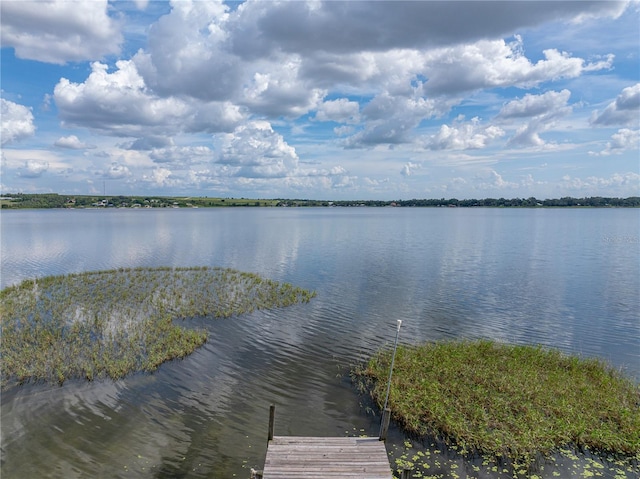 914 Mangham Rd, Babson Park, FL 33827 - water view featuring a boat dock