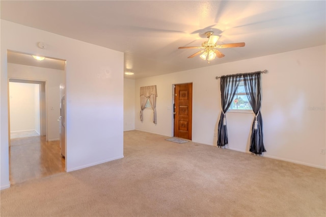 2125 Hillcrest Rd, Auburndale, FL 33823 - spare room with carpet and ceiling fan