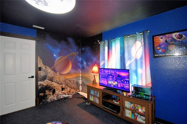 10708 Belo Horizonte Ave, Clermont, FL 34711 - home theater room with carpet