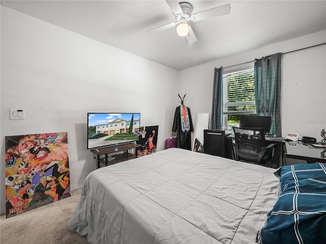 3747 Woodbury Hill Loop, Lakeland, FL 33810 - carpeted bedroom with baseboards and a ceiling fan