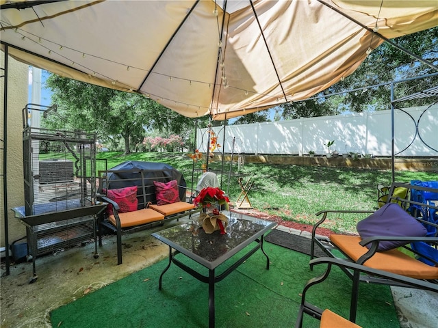 3747 Woodbury Hill Loop, Lakeland, FL 33810 - view of patio featuring grilling area