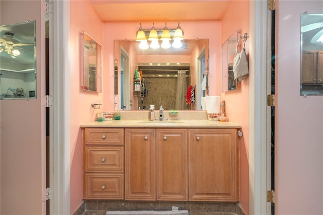 305 Hernando Rd, Winter Haven, FL 33884 - bathroom featuring vanity and a shower with shower curtain