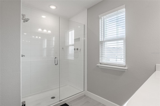 1504 Aspen Ave, Davenport, FL 33837 - bathroom featuring a shower stall and recessed lighting