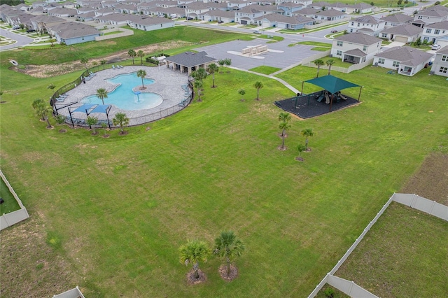 1504 Aspen Ave, Davenport, FL 33837 - aerial view of residential area featuring a pool area