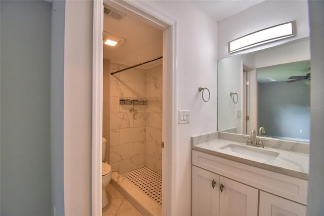2123 Ramsdale Dr SE, Palm Bay, FL 32909 - bathroom featuring a stall shower, vanity, and tile patterned floors