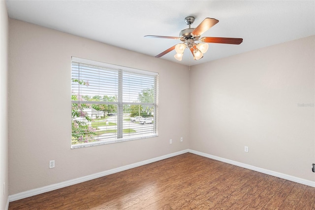 222 Carpenters Way Unit 73, Lakeland, FL 33805 - unfurnished room with wood finished floors and ceiling fan