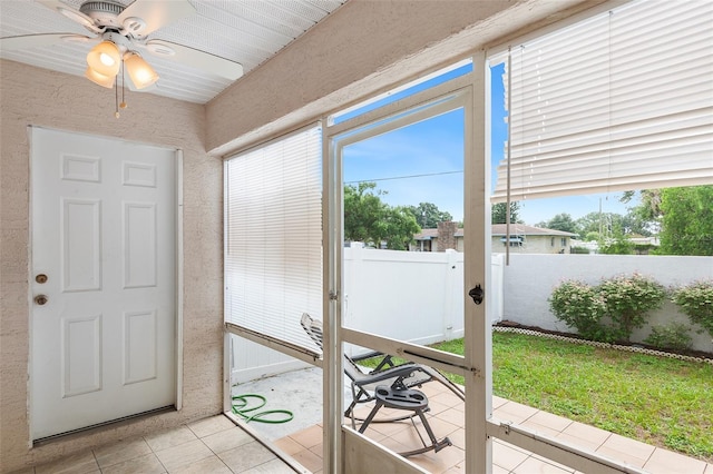 222 Carpenters Way Unit 73, Lakeland, FL 33805 - sunroom / solarium with ceiling fan