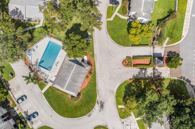 222 Carpenters Way Unit 73, Lakeland, FL 33805 - drone / aerial view of a pool area