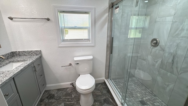 713 4th St NE, Fort Meade, FL 33841 - bathroom featuring vanity and a shower stall