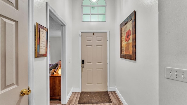 912 Whisper Lake Dr, Winter Haven, FL 33880 - doorway to outside featuring wood finished floors