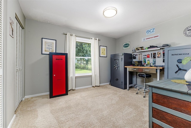 2056 Broken Arrow Trl N, Lakeland, FL 33813 - office area with carpet and baseboards
