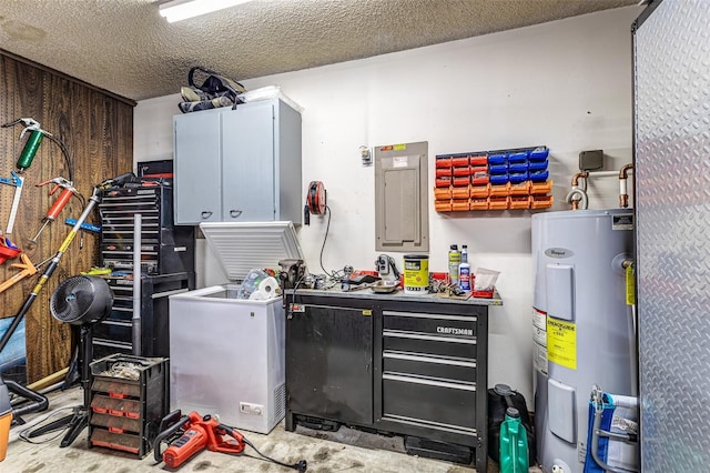 2056 Broken Arrow Trl N, Lakeland, FL 33813 - utility room featuring electric water heater and electric panel