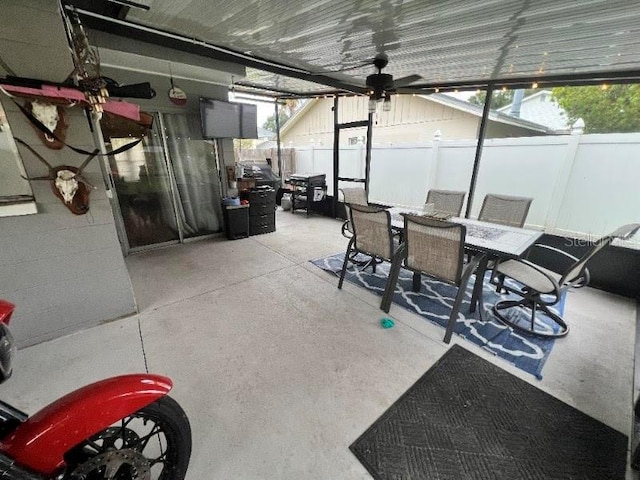 985 Whisper Lk, Winter Haven, FL 33880 - view of patio featuring outdoor dining area and ceiling fan