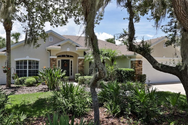 view of front of house featuring a garage