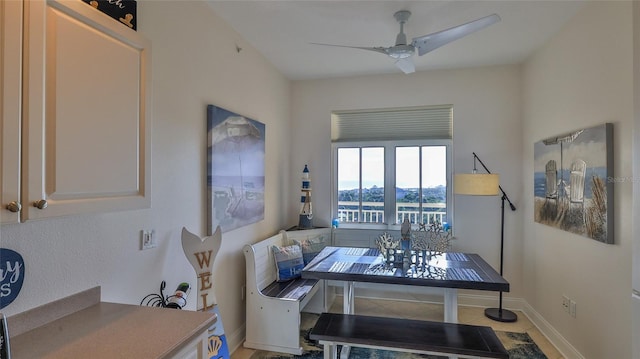 263 Minorca Beach Way Unit 803, New Smyrna Beach, FL 32169 - interior space featuring ceiling fan