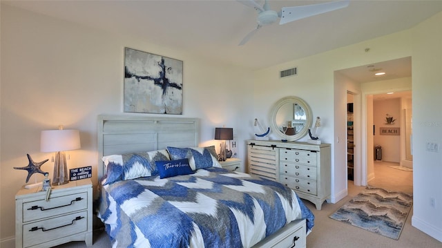 263 Minorca Beach Way Unit 803, New Smyrna Beach, FL 32169 - carpeted bedroom featuring ceiling fan