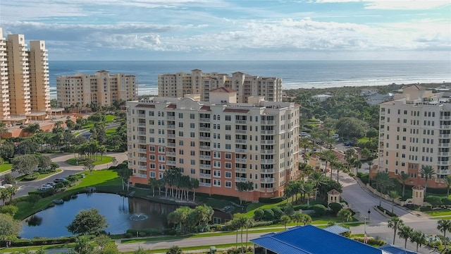 263 Minorca Beach Way Unit 803, New Smyrna Beach, FL 32169 - birds eye view of property featuring a water view