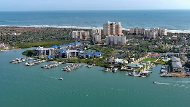 263 Minorca Beach Way Unit 803, New Smyrna Beach, FL 32169 - drone / aerial view featuring a water view