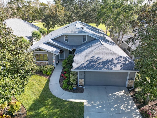 exterior space with a front lawn