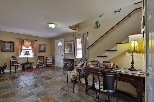 view of tiled foyer