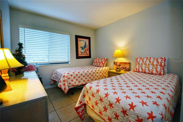 view of tiled bedroom