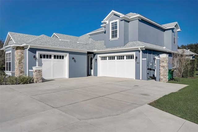 view of front of home featuring a garage