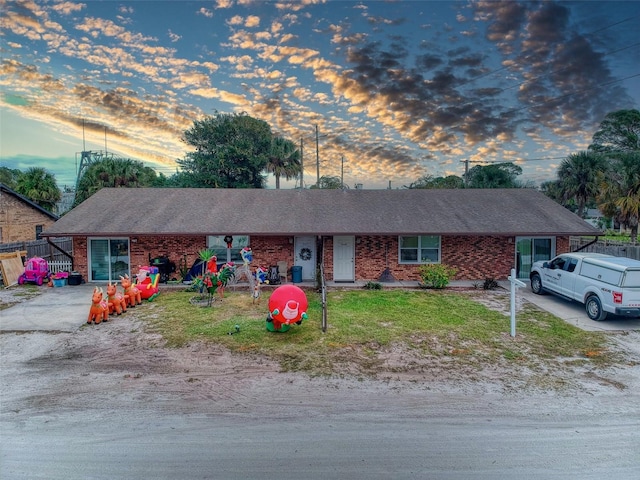 view of ranch-style home