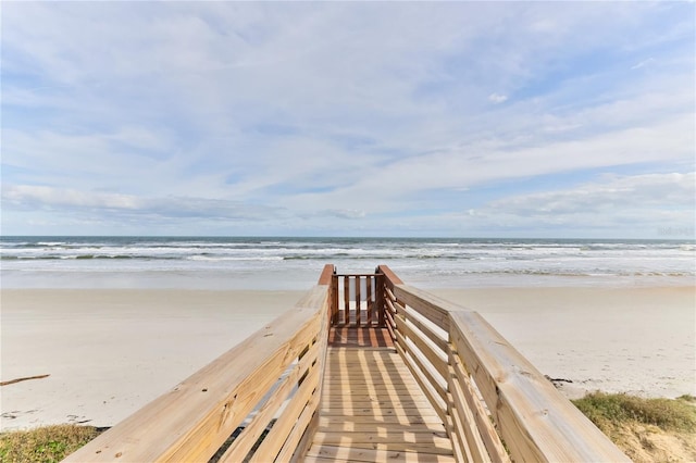 4875 S Atlantic Ave Unit E, New Smyrna Beach, FL 32169 - view of home's community featuring a water view and a view of the beach
