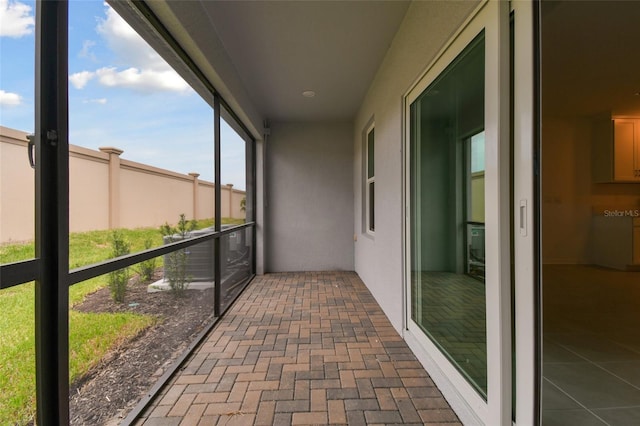 view of balcony