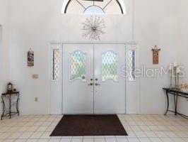 view of tiled foyer