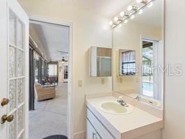 bathroom featuring vanity