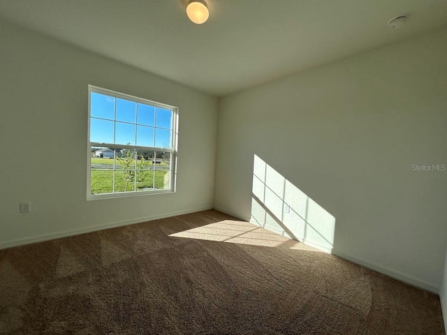 view of carpeted empty room