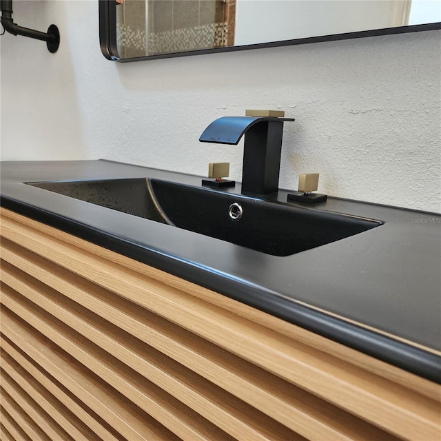 interior details featuring sink