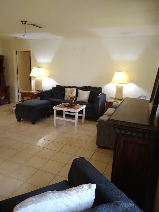 1608 Bob O Link Dr, Venice, FL 34293 - living area featuring light tile patterned floors and visible vents