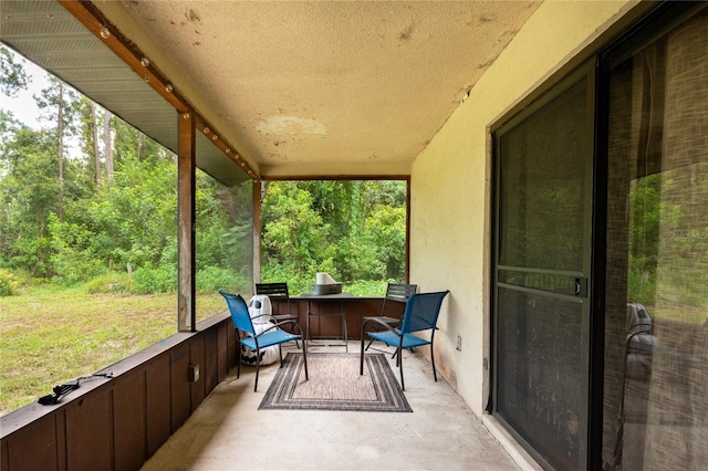 sunroom / solarium with plenty of natural light