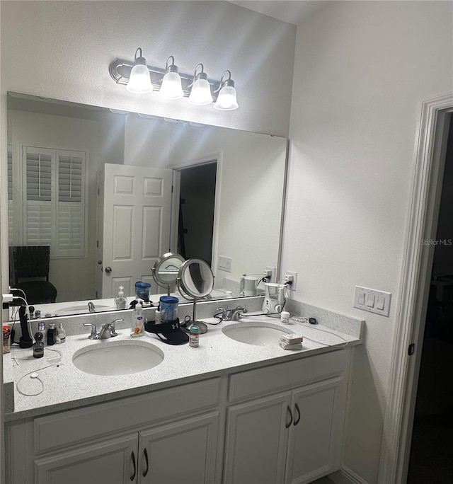 bathroom with vanity