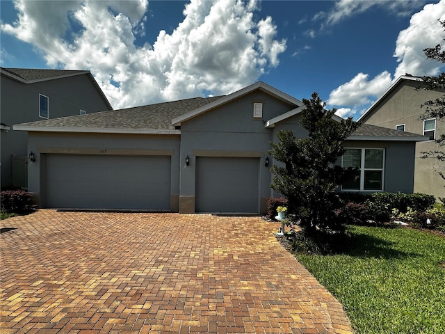 view of front of home featuring a garage