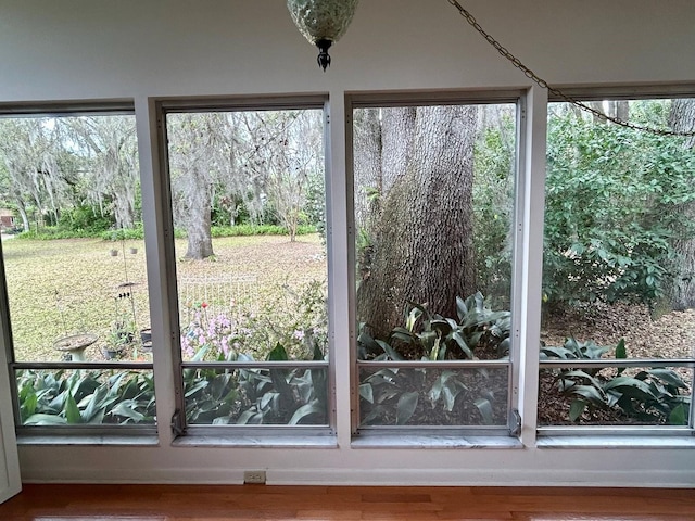 view of doorway to outside