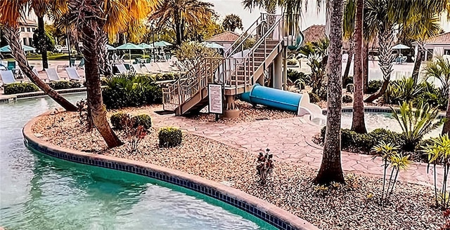 view of play area