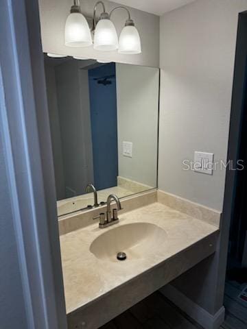 bathroom featuring vanity