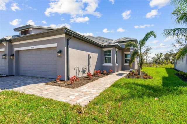 view of front of house with a front yard