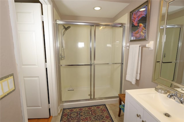 5002 Tideview Cir Unit 3, Orlando, FL 32819 - full bath with vanity, recessed lighting, and a stall shower