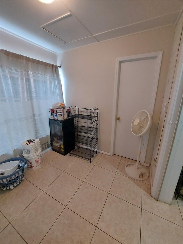 bathroom featuring tile patterned flooring