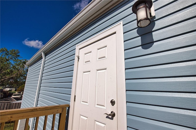 view of entrance to property