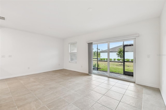 view of tiled empty room