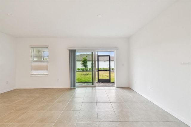 view of tiled empty room