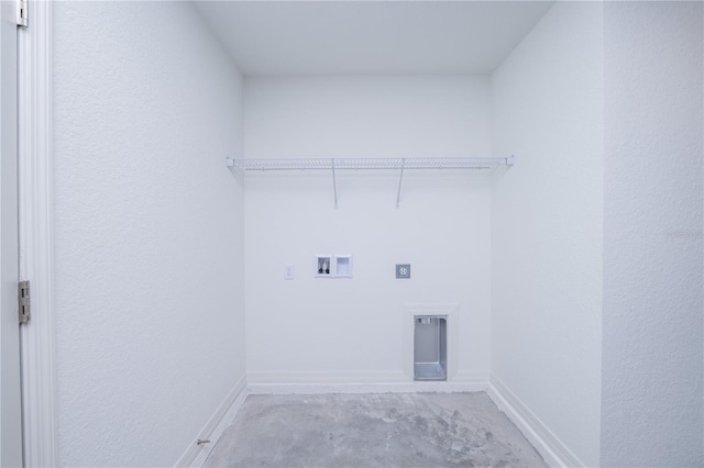 2203 Carson Loop, Lake Wales, FL 33859 - clothes washing area with hookup for a washing machine, baseboards, electric dryer hookup, and laundry area