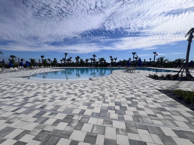 view of pool with a patio area